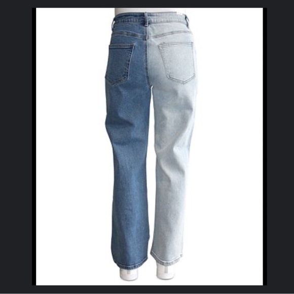 Juniors Almost Famous Two-Tone 90’s Jeans size 0 - Picture 3 of 11